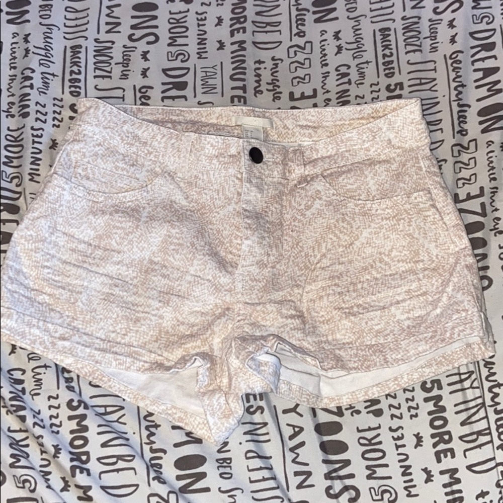Snake pattern shorts